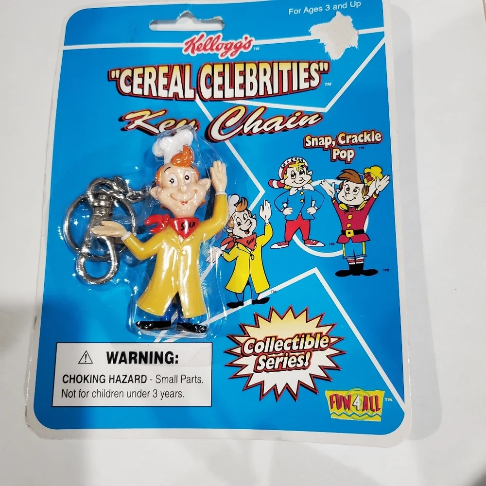 ❤️ Vintage Kellogg’s Cereal Keychain Ornaments and Fisher Price 